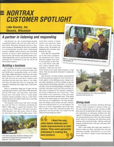 Nortrax Customer Spotlight Article About Lake Kountry